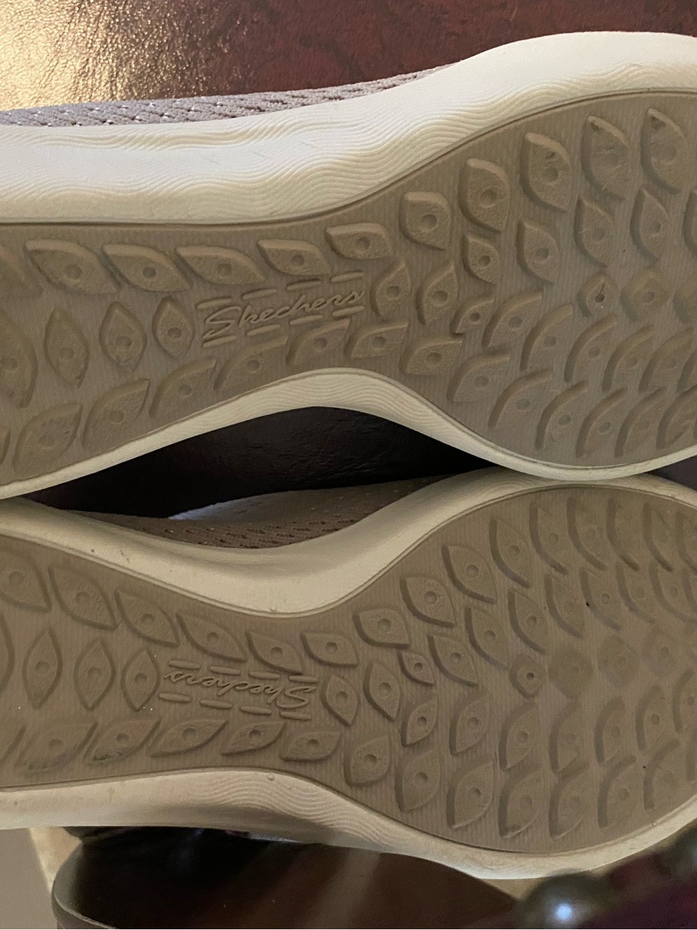 Skechers Knit Slip-On Sneakers in Beige - Picture 7 of 8
